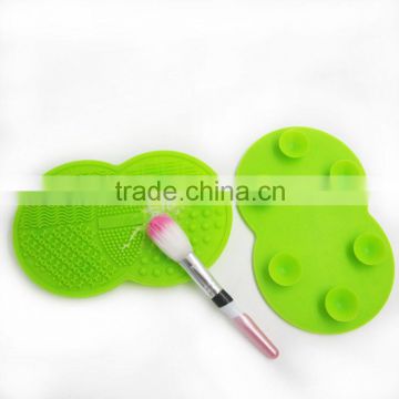 New coming colorful silicon purple cleaning mat cosmetic brush cleaner