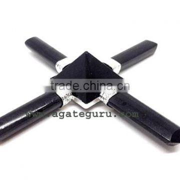 Black Tourmaline Pyramid Energy Generator with Black Toumaline pyramid, crystal healing : Wholesale Gemstone