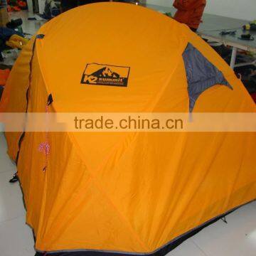 orange color portable and durable camping tent