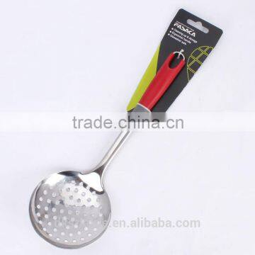 KH108SK Stainless Steel Mirror Finished Skimmer with PP handle Kitchen Tool