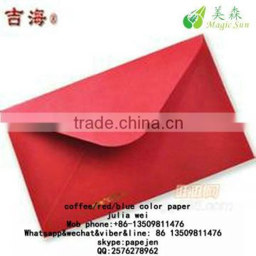 Red Color Kraft Paperboard Wholesale 100% wood pulp red color paper