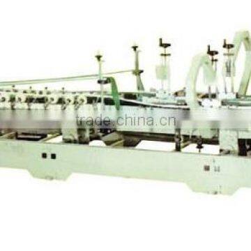 High speed corrugated carton board folding and gluing machine