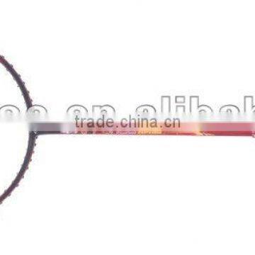 badminton racket with carbon material