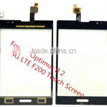 For LG Optimus II 2 4G LTE F200 Black Touch Screen Panel Sensor Lens Glass Replacement