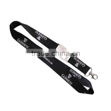 2016 High Quality Black Screen Printing Lanyards with egg clip and iron ,customized Polyester Lanyard.