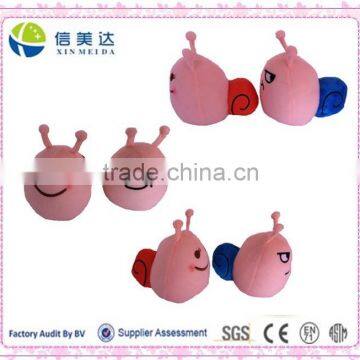 New Design Funny a Couple of Mini Snail Special Expression Stuffed Toy