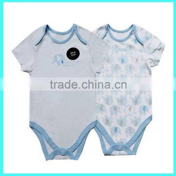 New arrival 6-12 months blue spanish baby romper, baby clothing sets coverall