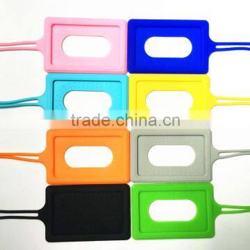 Promotion silicone luggage tag silicone card case