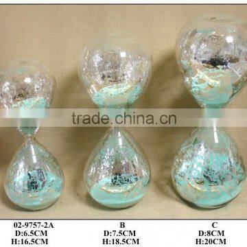 blue sand hamme ton silver,simple and classic sand timer