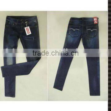 dark blue ladies jeans top design