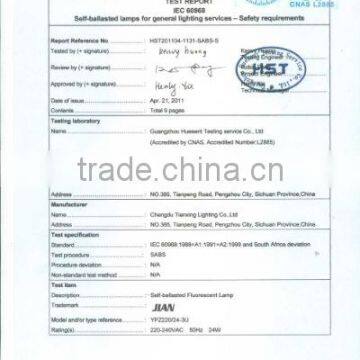 TEST REPORT OF IEC60968