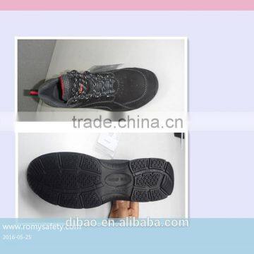 Genuine leather nubuck leather rubber outsole safety shoes