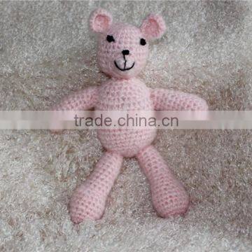 Crochet Teddy Bear Toy Newborn Photo Props