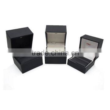 Newest Design Black Plastic Jewel Ring Box With LED Light