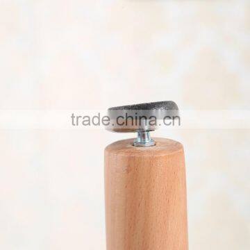 MDF Top Round Table With Wood Legs Cheap Dining Table photo-2