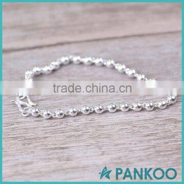 wholesale Factory Sale shining 925 silver ball bracelets