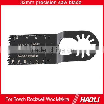 32mm (1-1/8'') Precision Japanese Tooth Oscillating Multi Tool Saw Blade for fast cutting wood,plastic,high cutting speed