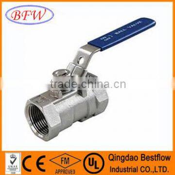 cast steel inner threaded reduced bore 1pc ball valve