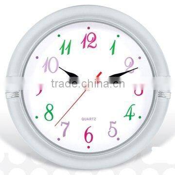 Plastic Wall Clock, with Custom Made Clock Dial for Promotion