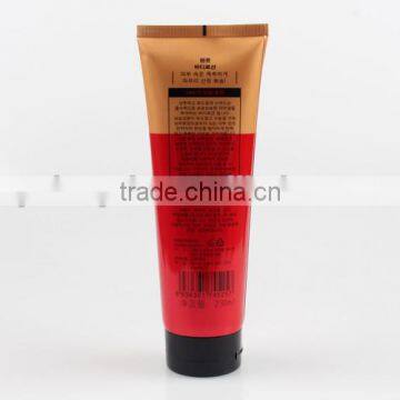 Six colors silking printing PE tube for cosmetic 100g