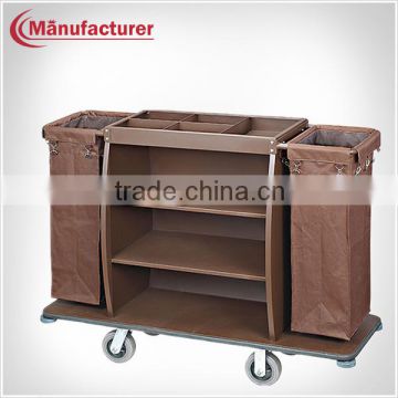 Hotel Stainless Steel Hotel Room Housekeeping Service Maid Cart Trolley Equipment