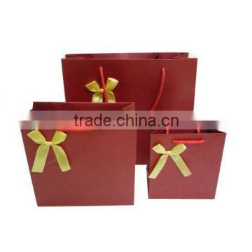 Red christmas gift bag