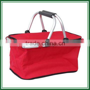 New style aluminum frame foldable Picnic cooler basket