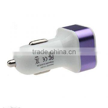 Plastic Material Promotional Gift Dual USB Car Charger photo-2