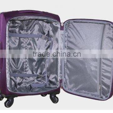 2016 NEW Fabric High Quality Fashion Design 3 Piece SoftTrolley Luggage Set photo-5