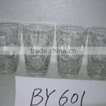 CLEAR COLORE GLASS TUMBLER