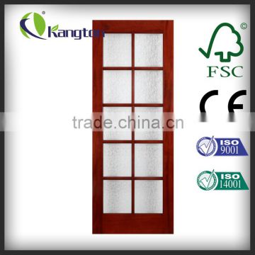 New arrival glass Door security wood door