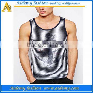 top quality 100% cotton tank top men tops