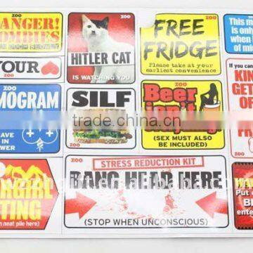 Tourist souvenir gifts magnetic fridge writing cardboard fridge magnet cardboard