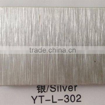 stylish Brushed Silver Aluminum composite panel decorative building materials best price list