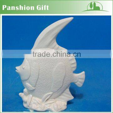 White Porcelain Ceramic Ocean Fish Decor photo-4