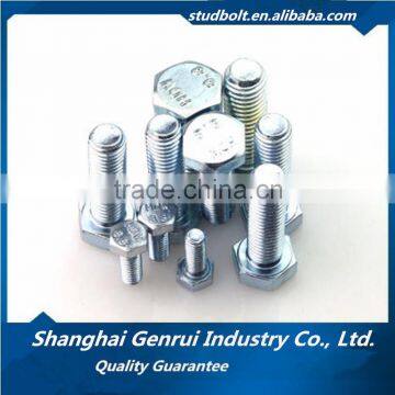 High quality din933 Zinc plated m42 hex bolt grade 8.8