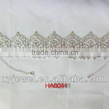 Wholesale fancy hair accessories for women arab headpiece jewelry bow