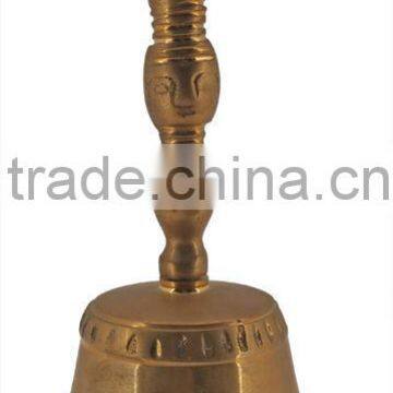 brass tibetan bell for many usages A3-501,with vajra dorje handle(A642)