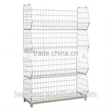 4-Tier Wire Racks for Supermarket