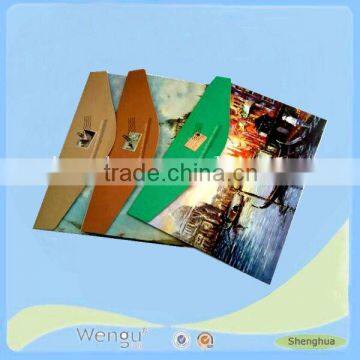 Zhejiang factory design paper pocket holder, cardboard files,a4 handmade file folder