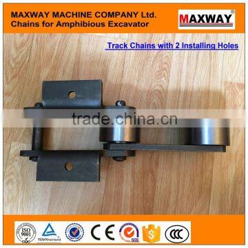 High Quality Durable Swamp Buggy Excavator Steel Chains and Track Shoes , Floating Excavator Chains , MAXWAY Machine Company photo-3