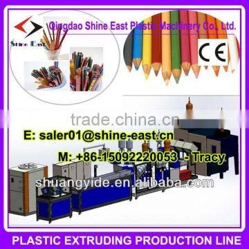 PP PE plastic ball pen tube machine / ball point pen refilling tube/ plastic pencil production line