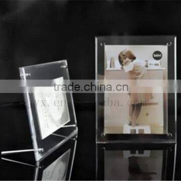 New fashion magnetic acrylic photo frame wholesale with SGS certification