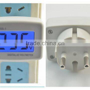 2016 New Arrival AC 80-300V EU Plug Digital Voltage Meter Voltmeter Switch Electrical Instruments Power Monitor photo-2