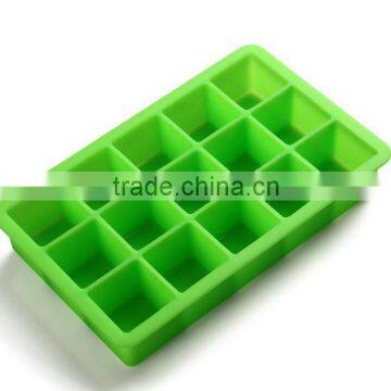 Fancy 15 Cavities Square Shaped Silicone Ice Cube Tray photo-2