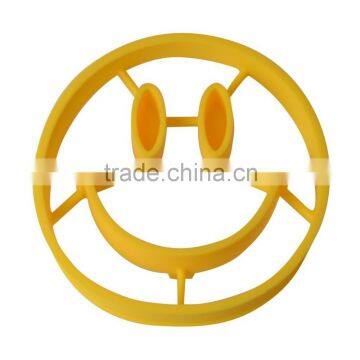 Smily Face Pancake Ring Silicone Fried Egg Maker