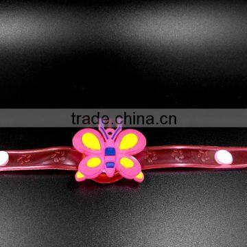 2015 hot sales led custom bracelets with charms