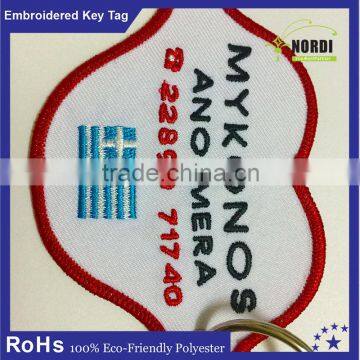 Promotional Embroidery Keychain/felt Keyring/ Fabric Key Tag/High Quality In Cheap Price photo-3