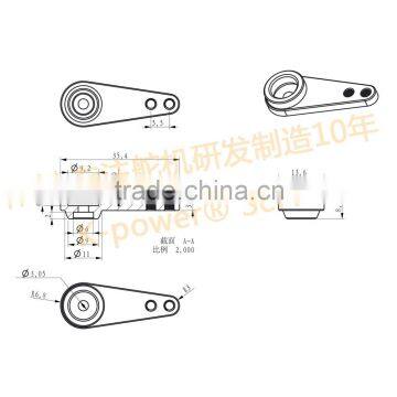 K-power JB1732 Customized CNC Metal Servo Horn photo-4