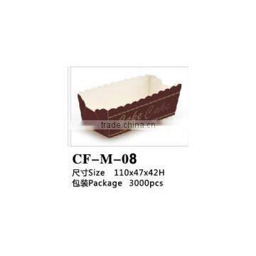 Disposable Rectangle PE Coated Paper Bread Baking Cup photo-4